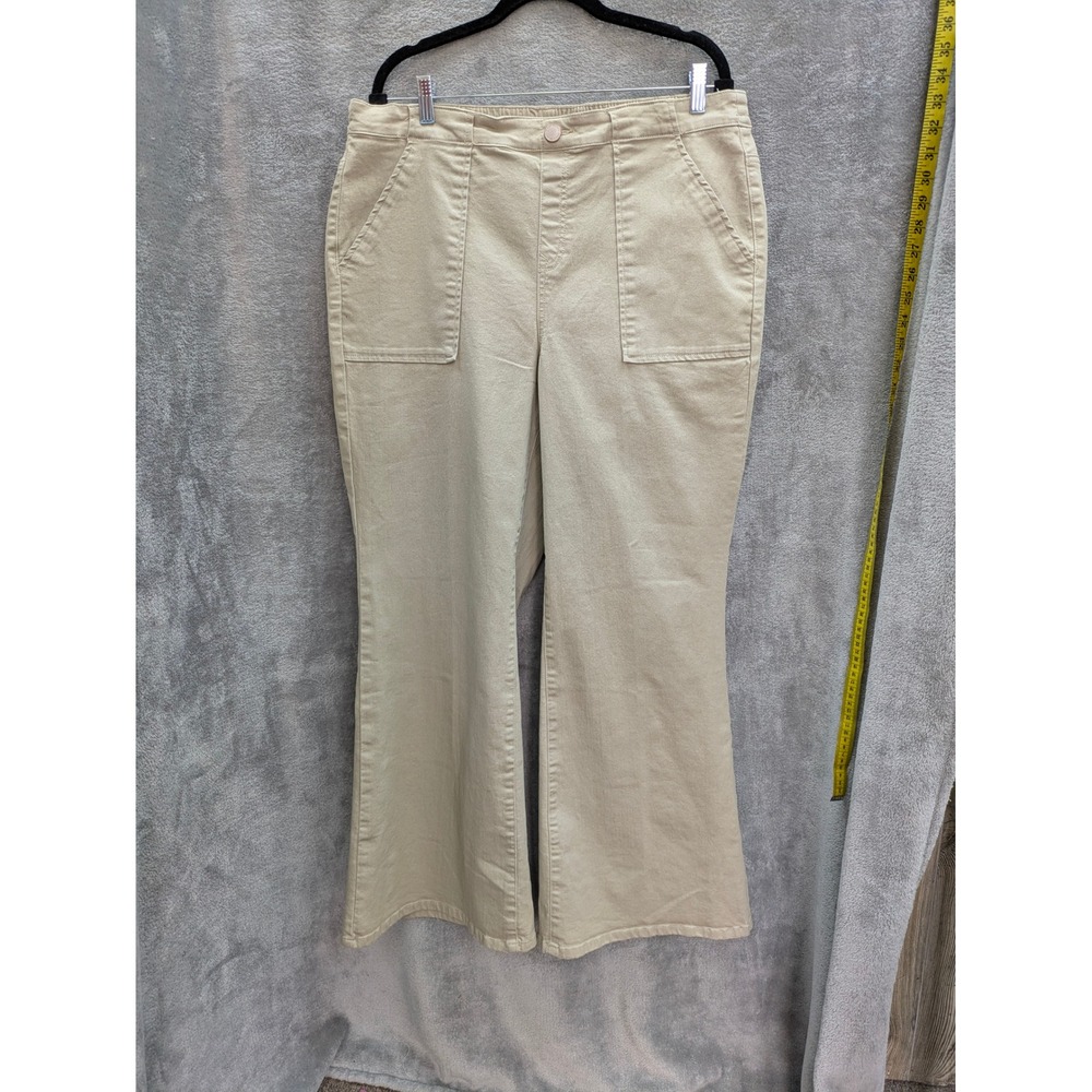 Khaki‎ Coded Wide Leg Flare Jeans Womens
